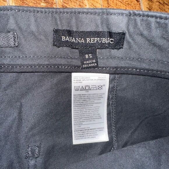 Banana Republic gray normcore 8S ankle zip jogger slacks - Picture 2 of 3